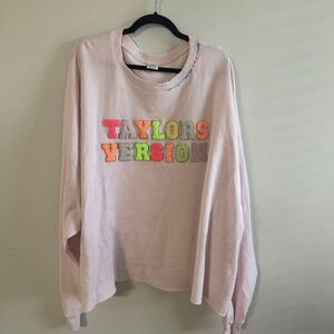 Taylor's Version Pink Crewneck Sweatshirt